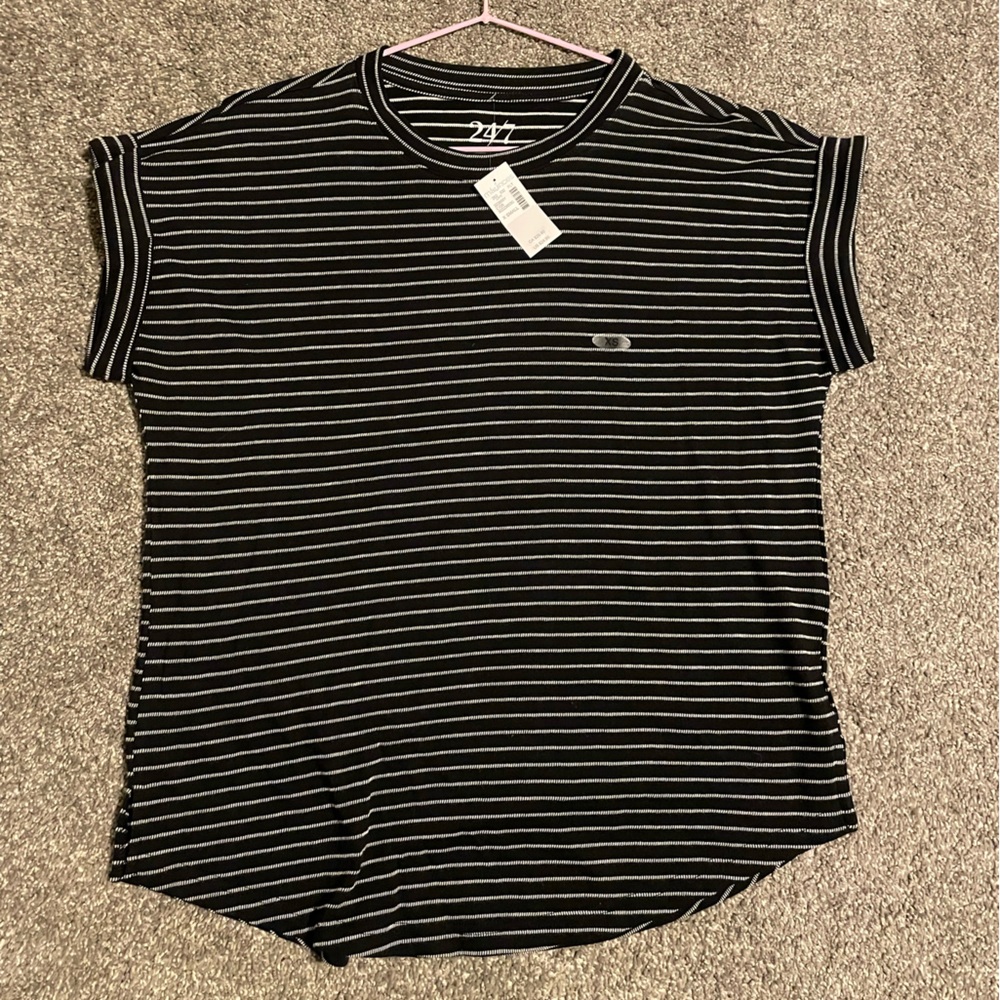 Maurices - NWT - Black and White Striped Top